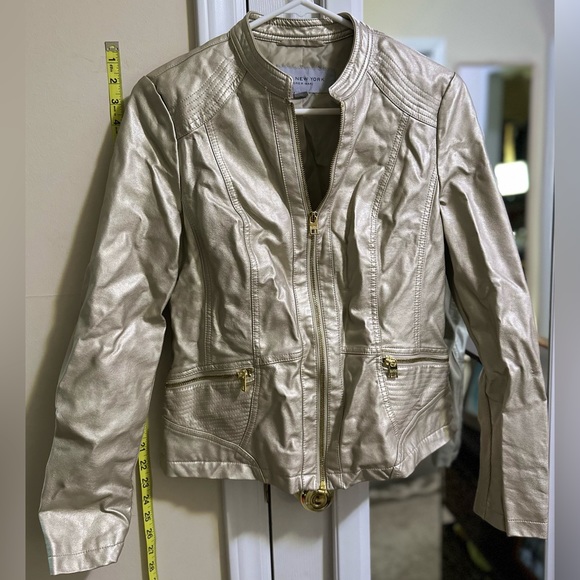 Light gold metallic jacket - Picture 3 of 4